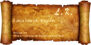 Laczlavik Kevin névjegykártya